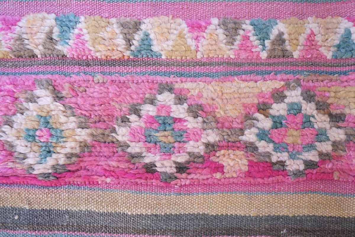 BERBERTEPPICH aus reiner Wolle 155x 363 cm - Pink, Naturmaterialien (155/363cm) - AFK Living