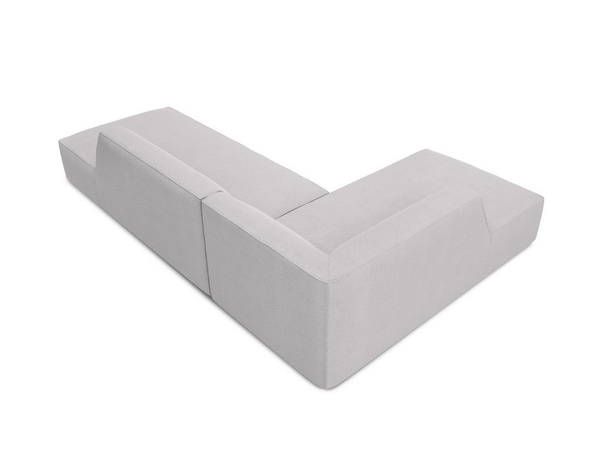 ECKSOFA links Ruby aus strukturiertem Stoff hellgrau 4 Sitzplätze - Hellgrau, Textil (180/273cm) - Micadoni