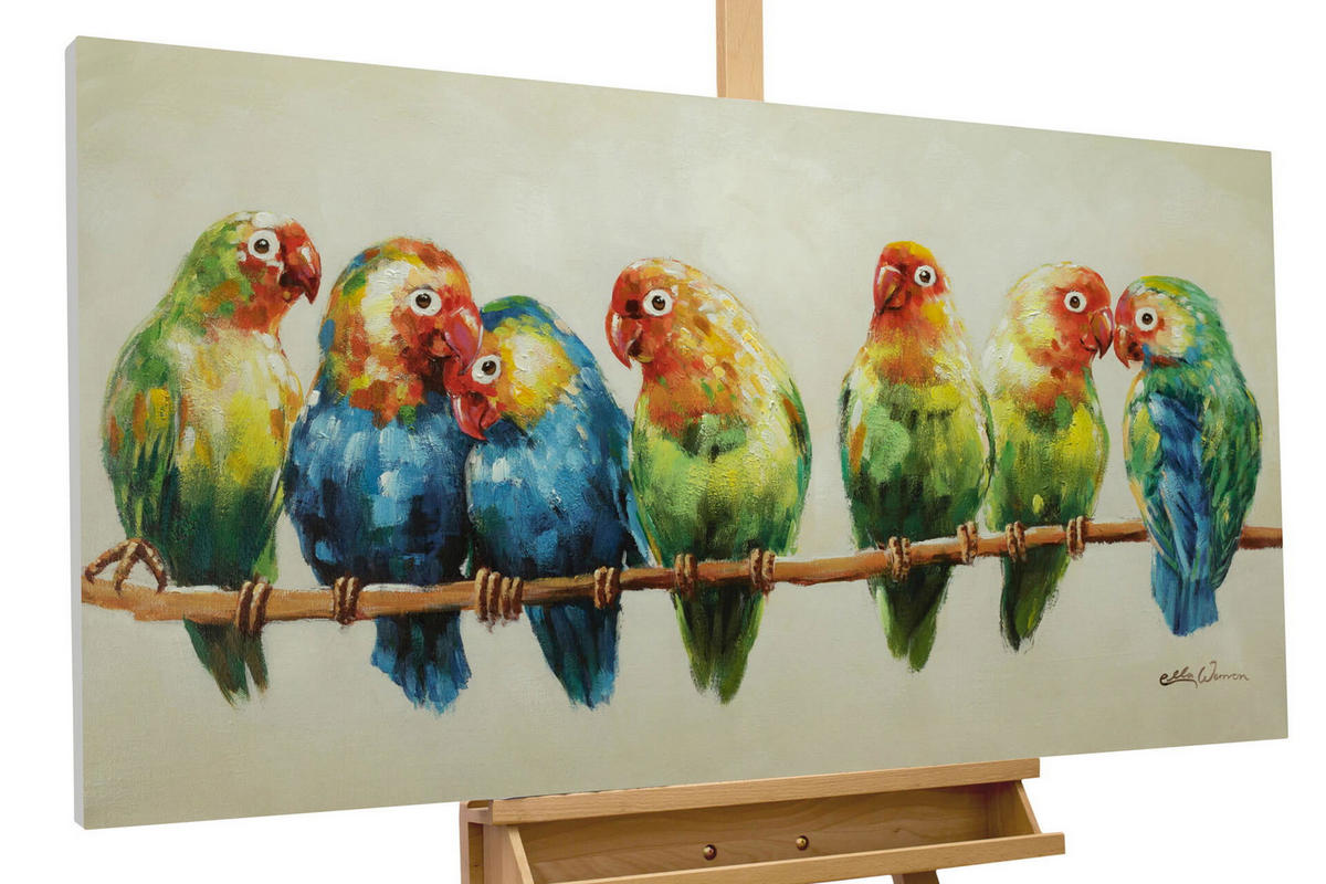 ACRYLBILD HANDGEMALT 120/60 cm - Multicolor, Holz/Textil (120/60cm) - KUNSTLOFT