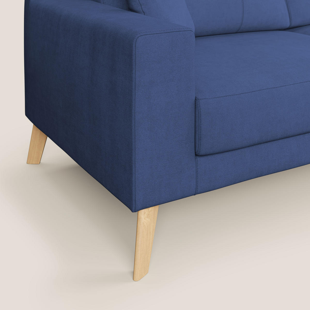 LINEARSOFA Danish - Blau, Textil (206/95/91cm) - Divani.store