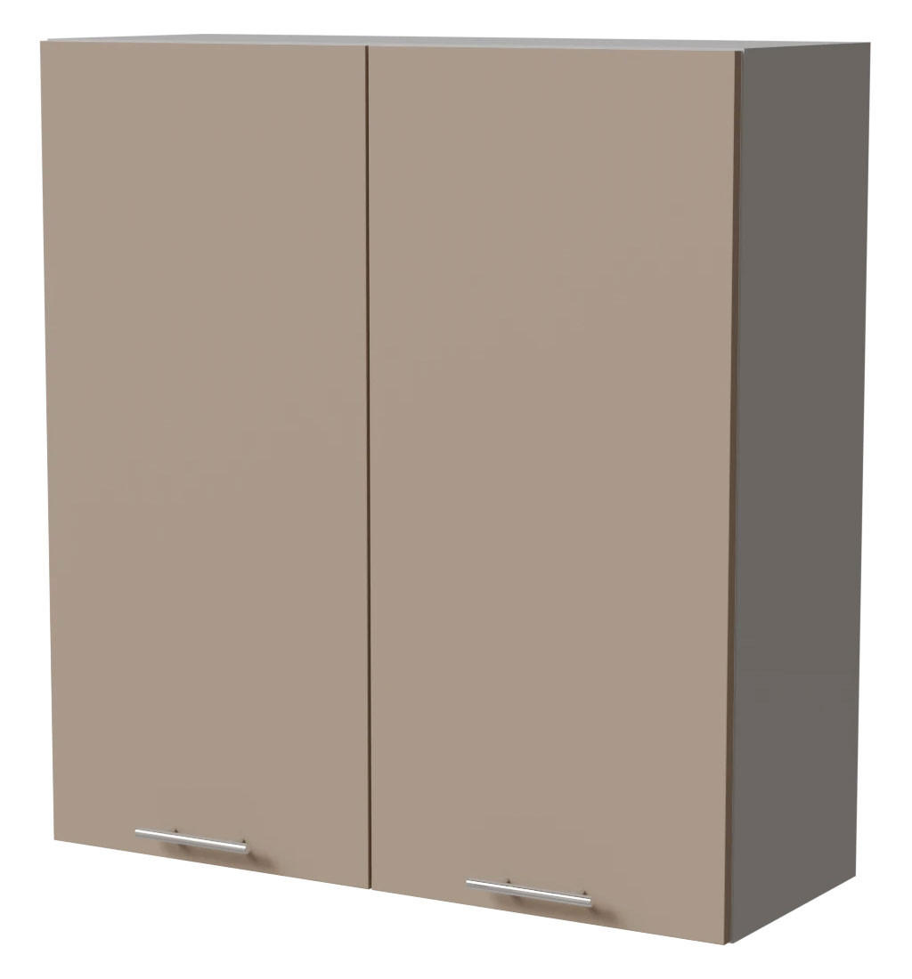 HÄNGESCHRANK Brerra W4/90 Grau / RAL 1019 graubeige Matt 90 / 32,5 / 96cm - Graubraun/Grau, Holz/Holzwerkstoff (90/96/32.5cm) - Feldmann-Wohnen