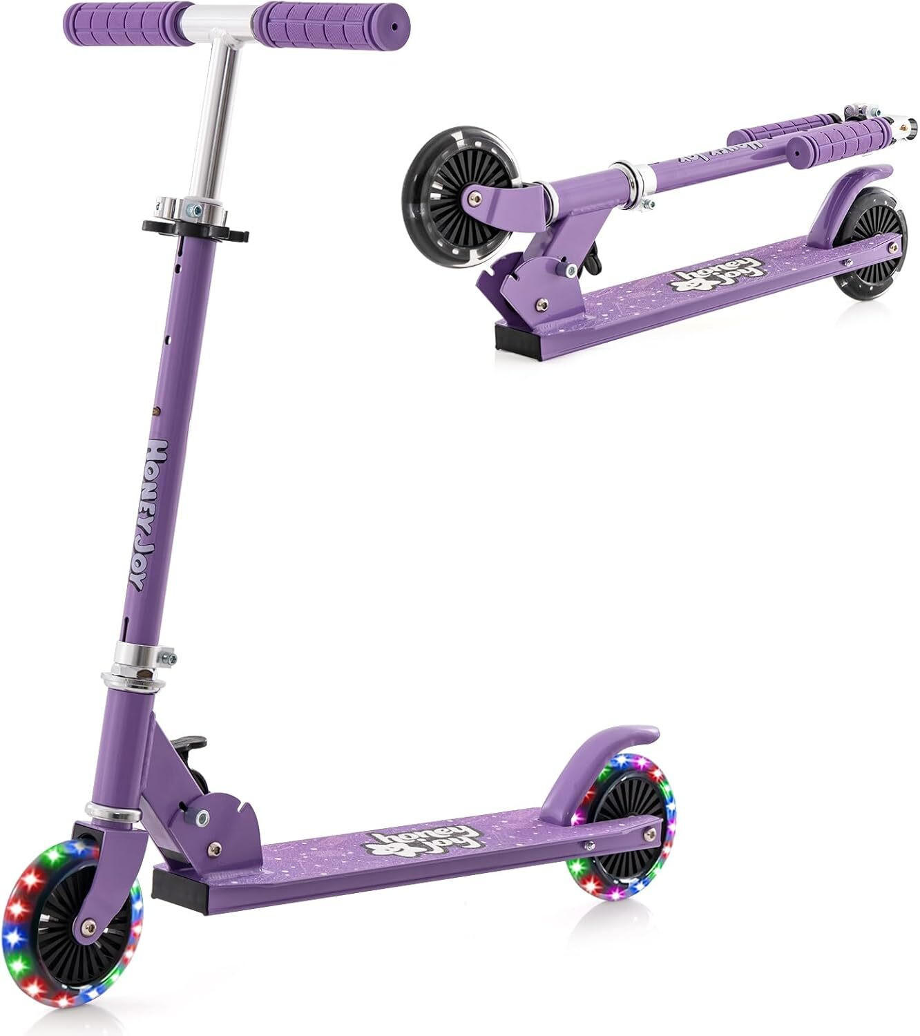 SCOOTER 96cm Violett - Lila, Metall (87/96/34cm) - COSTWAY