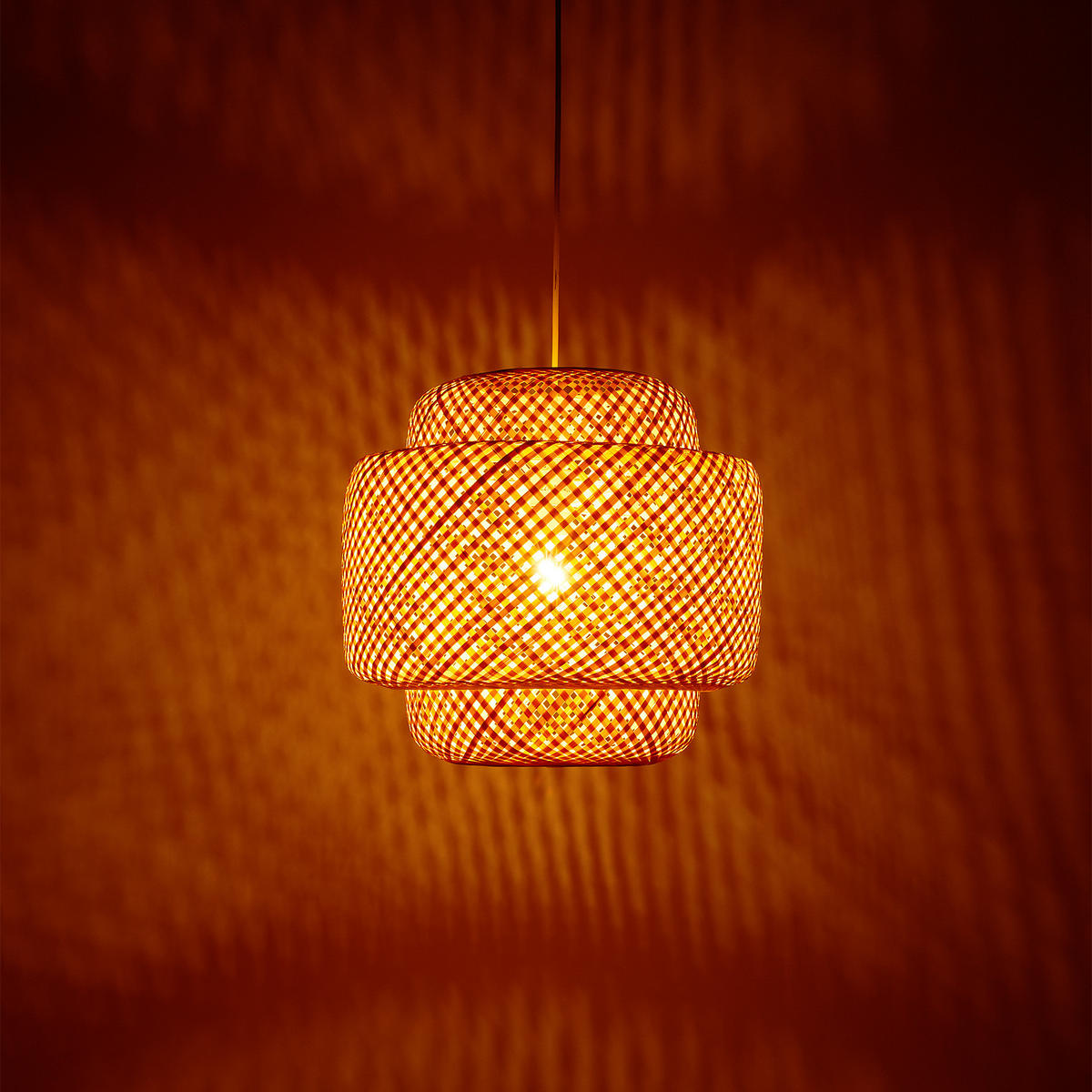 DECKENLEUCHTE Lignea Lux Aus Bambus,40 x 39 cm ,braun - Braun, Holz (40/40/39cm) - tectake