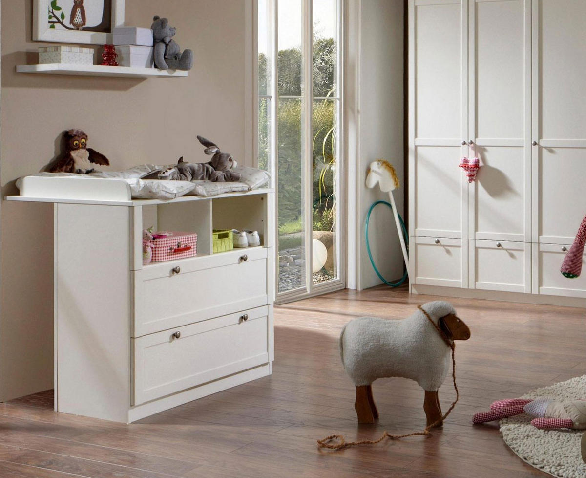 WICKELKOMMODE Filou weiß 90 / 75 / 93cm - Weiß, Holz/Holzwerkstoff (90/93/75cm) - Wimex