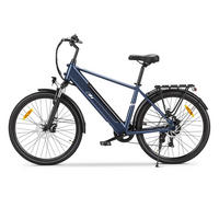 E-BIKE Touroll J2 – 250W Motor (45Nm Spitzenleistung 450W), 561,6Wh Akku (100km Reichweite), Shimano 7-Gang, 60mm Federgabel, Dual-Scheibenbremsen, St - Grau, Metall (77cm)