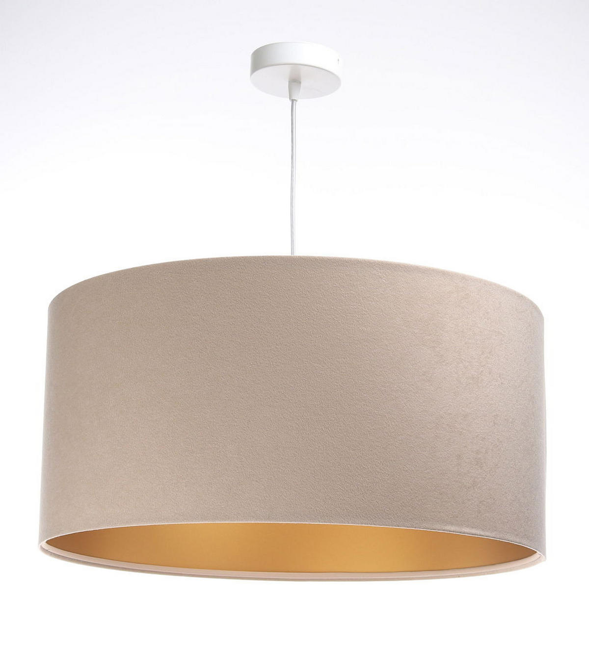 HÄNGELEUCHTE Gold 50/25 cm - Beige/Goldfarben, Kunststoff (50/0.8/25cm) - ONZENO