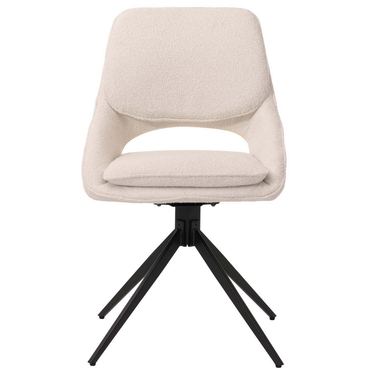 JEDILNI STOL, kremno bela, komplet 2 kosov - bela/krem, tekstil (55/87/55cm) - MCW