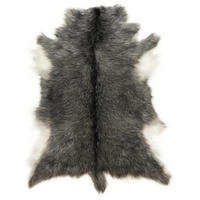 FELL Zickelfell Naturgrau ca. 30/40 cm, 50 Stück - Naturfarben/Grau, Fell (30/40cm) - Provellus