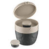 BENTOBOX nature ash grey - Dunkelgrau, Kunststoff (14.2/13/13.5cm) - Koziol