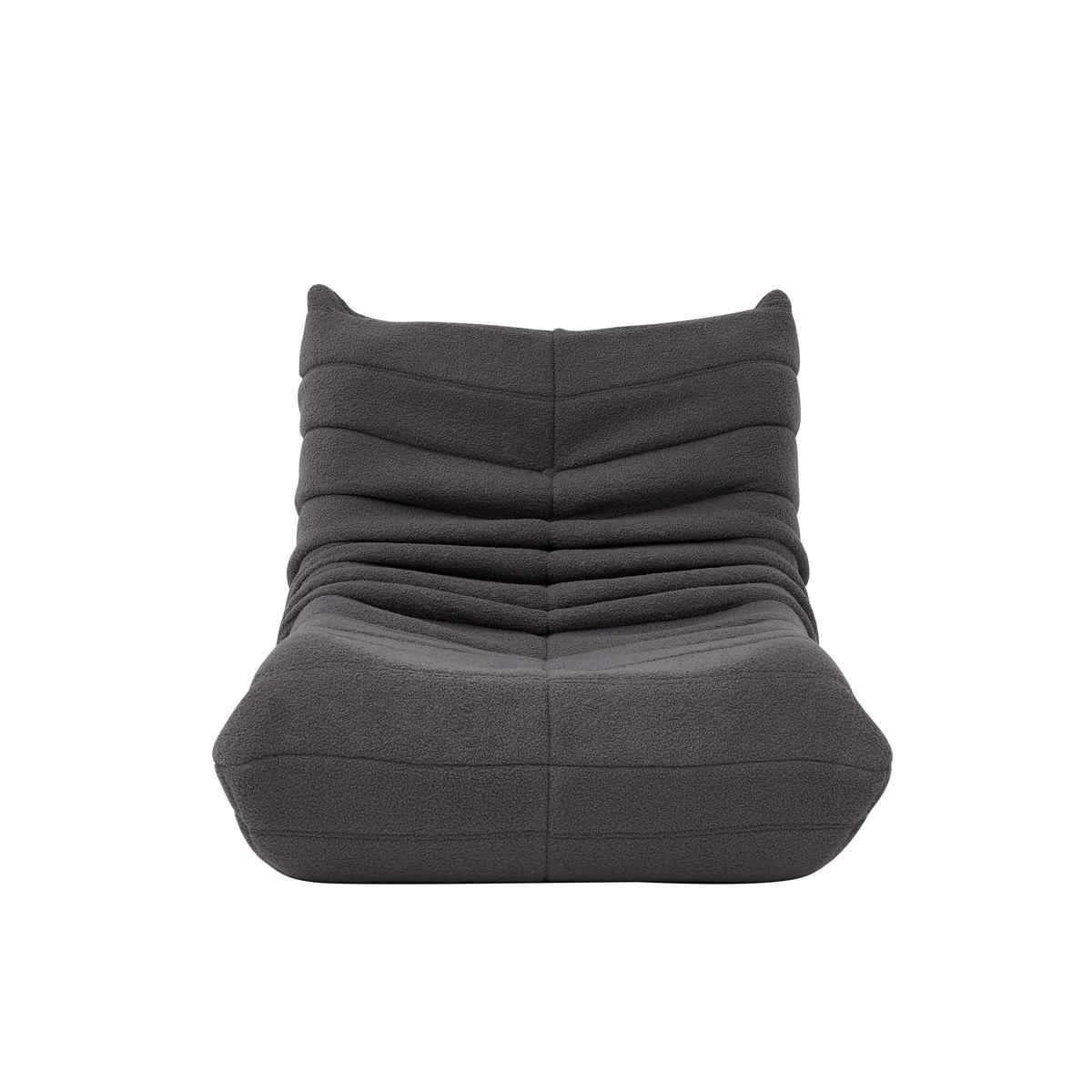 SEDACÍ VAK v šedé barvě, relaxační křeslo do interiéru s vysoce elastickou pěnou, snadno přemístitelné - šedá, textil (85/79/110cm) - STILVORA