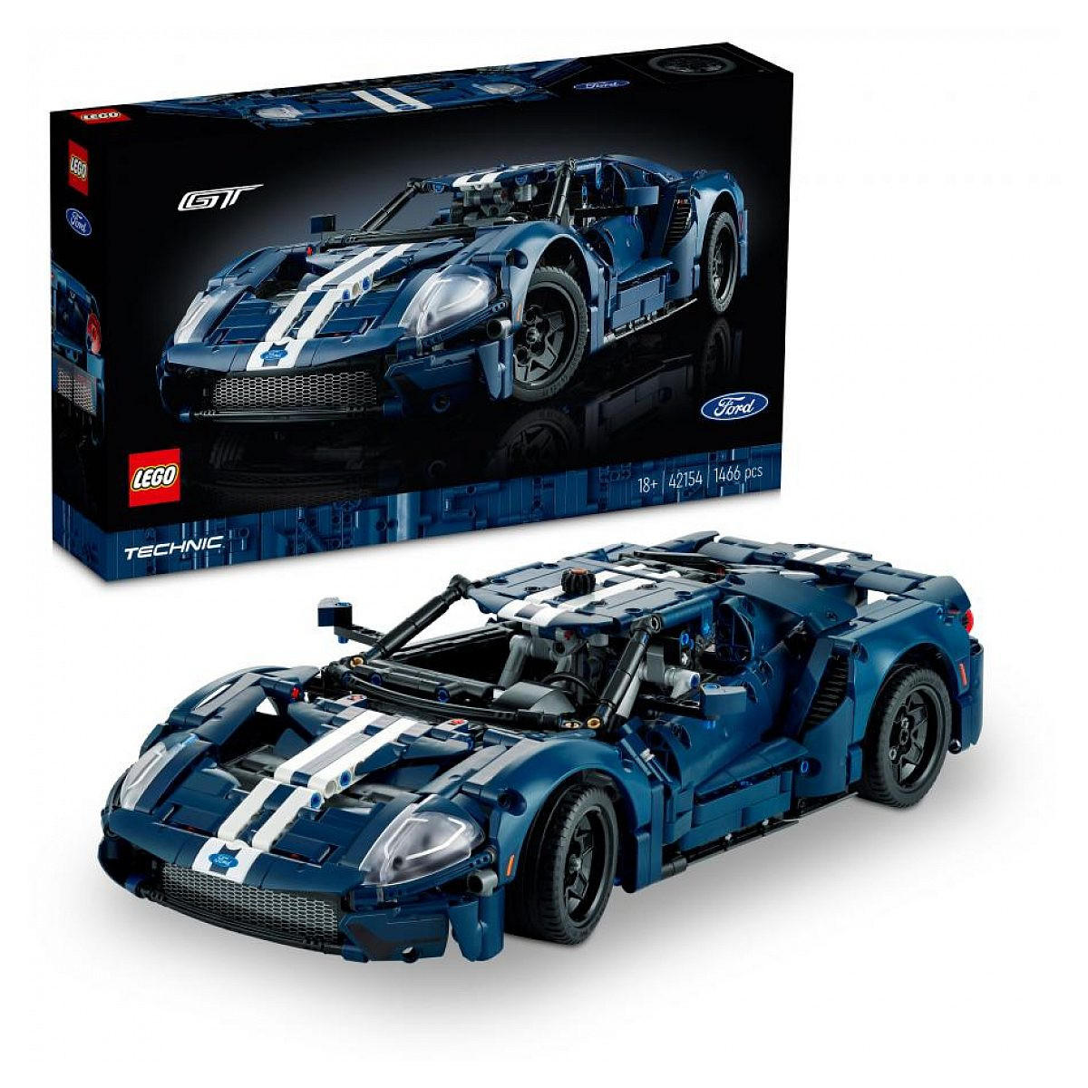KLEMMBAUSTEINE Ford GT 2022 technisch - Rot, Kunststoff (9/28/48cm) - Lego