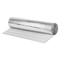 ISOLIERFOLIE 1 x 20 m für Wärmedämmung und Kälteschutz Doppelseitige Alu-Dämmfolie 6mm Dicke - Silberfarben, Kunststoff/Metall (100/0.6/2000cm) - ECD-Germany