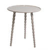 BEISTELLTISCH rund aus Aluminium 46cm, beige - Beige, Metall (46/46/50cm) - Giga Meubel