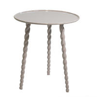 BEISTELLTISCH rund aus Aluminium 46cm, beige - Beige, Metall (46/46/50cm) - Giga Meubel
