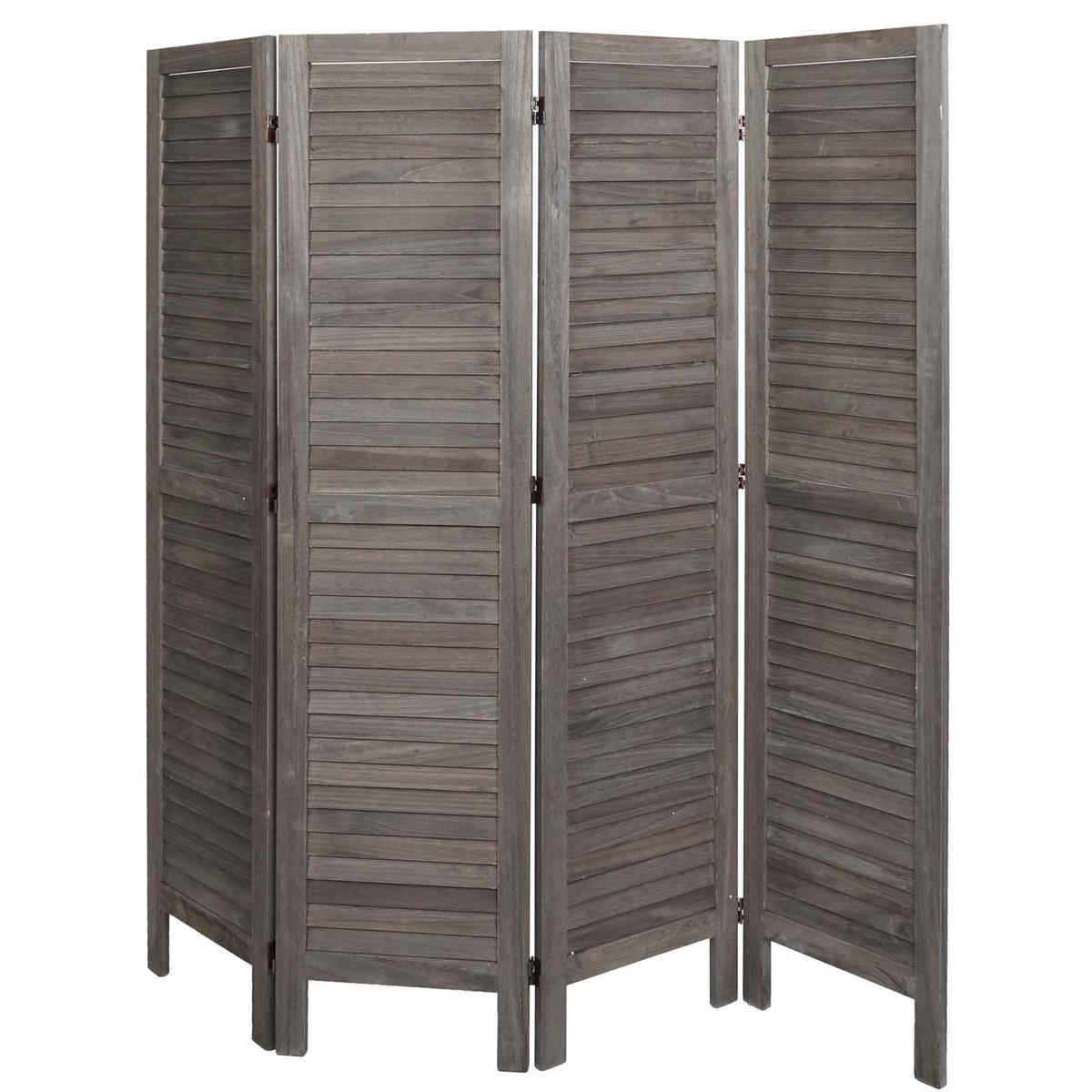 PARAVENT Grau, Braun - Braun/Grau, Holz (162/170/2cm) - MCW