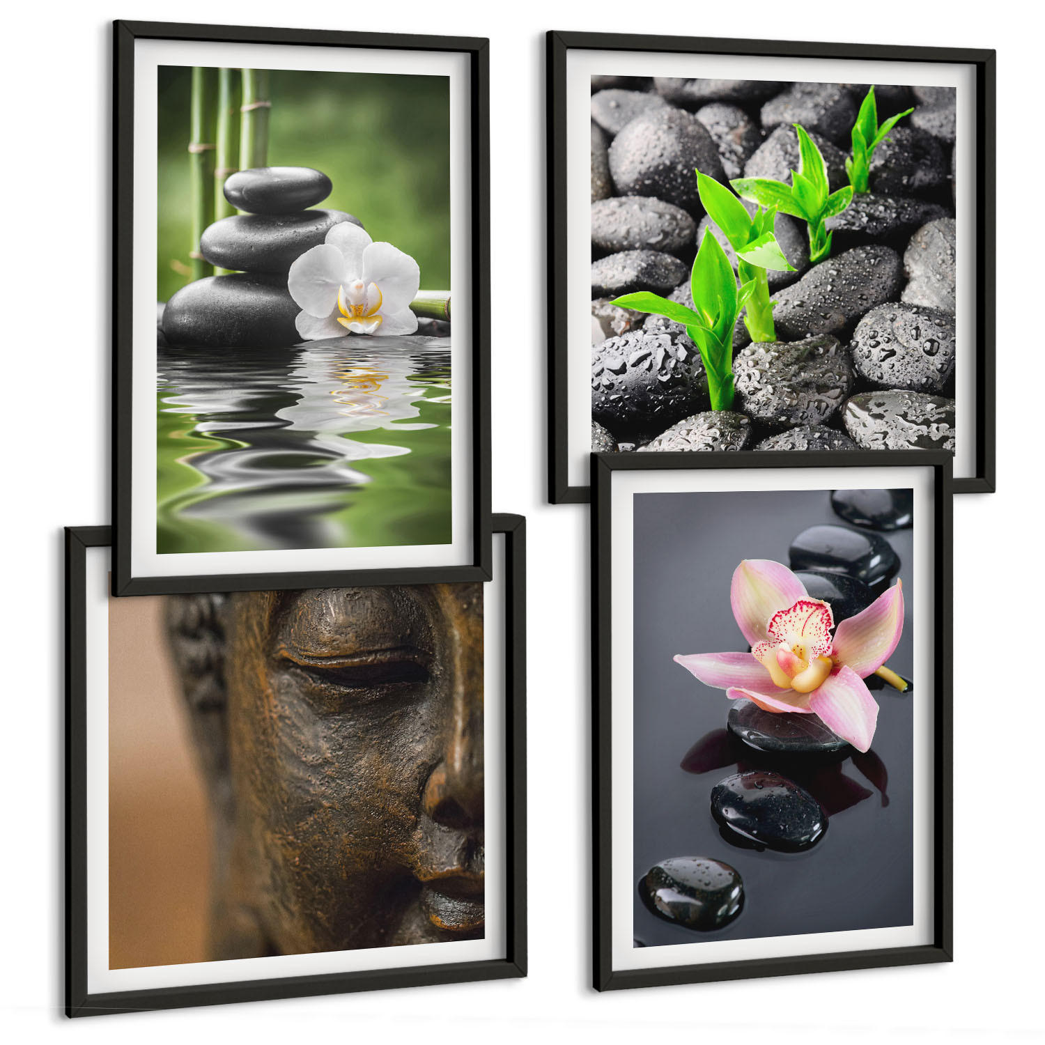 Tulup Bilder Schwarz 50x50 cm