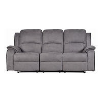RELAXSOFA - 3 Personen - stoff - grau Hernani - Grau, Textil (210/99/96cm) - Vente-Unique