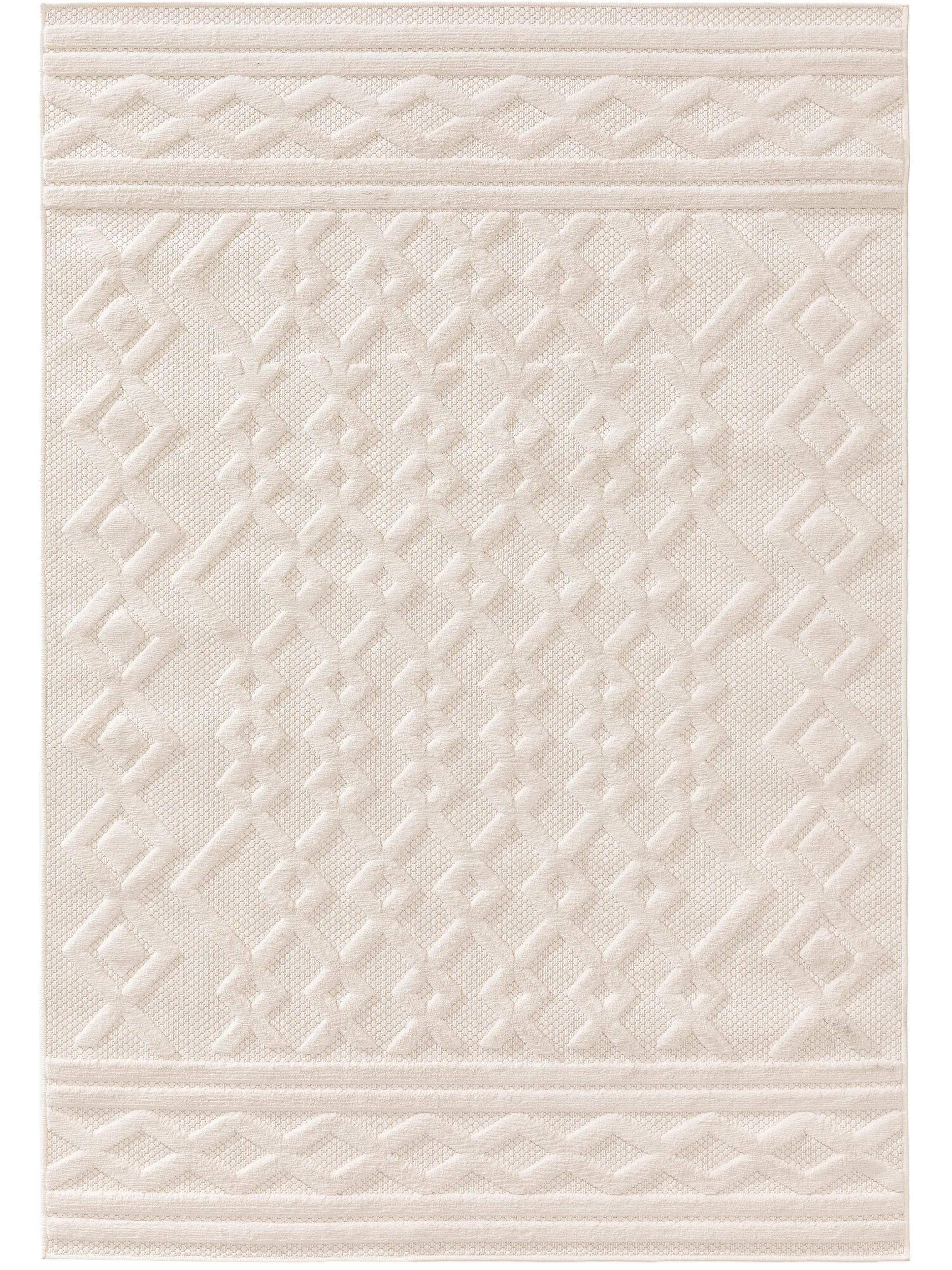 OUTDOORTEPPICH Bonte Cream 120x170 cm - Creme, Textil (120/170cm) - benuta Nest