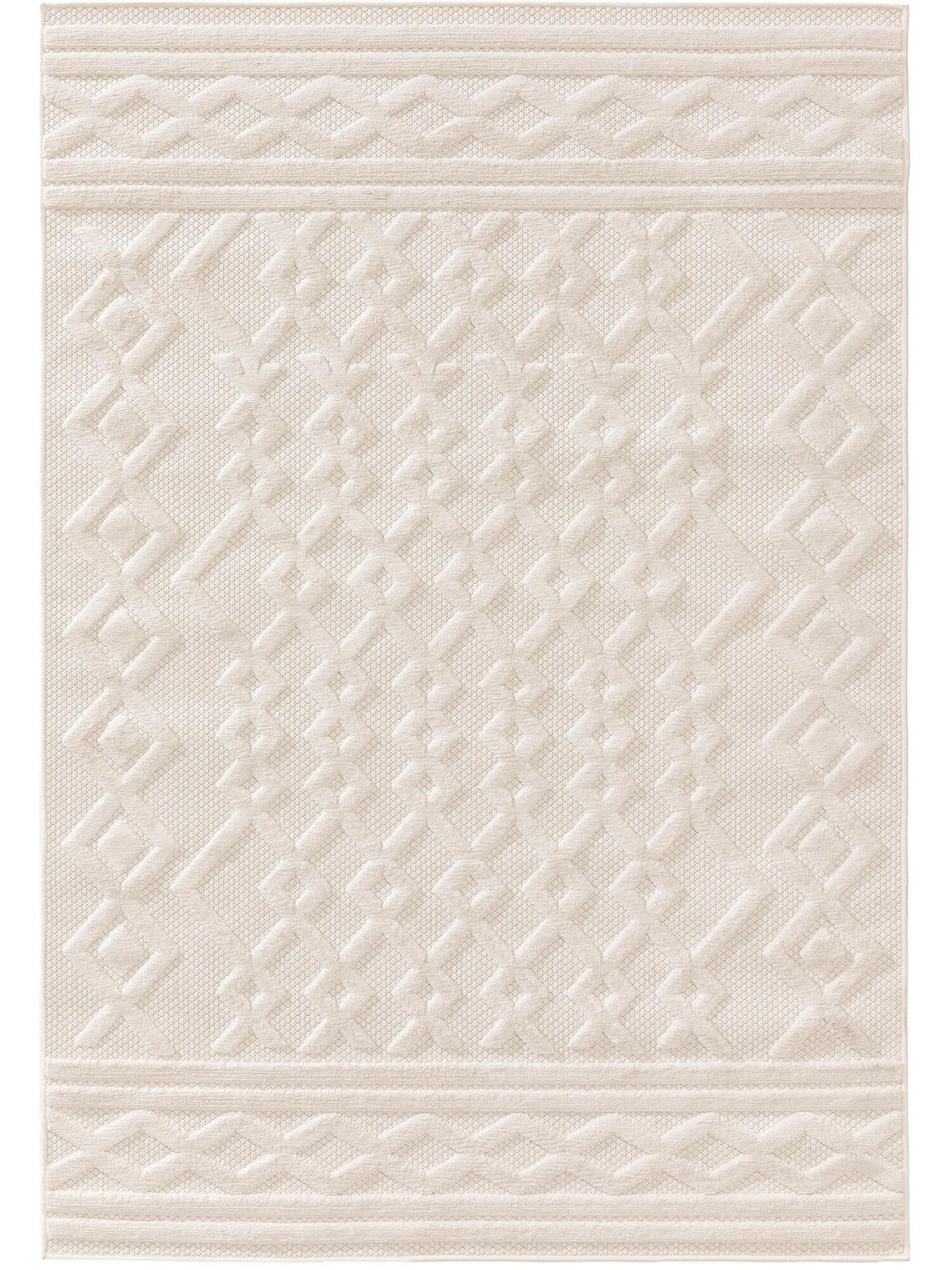 OUTDOORTEPPICH Bonte Cream 80x150 cm - Creme, Textil (80/150cm) - benuta Nest