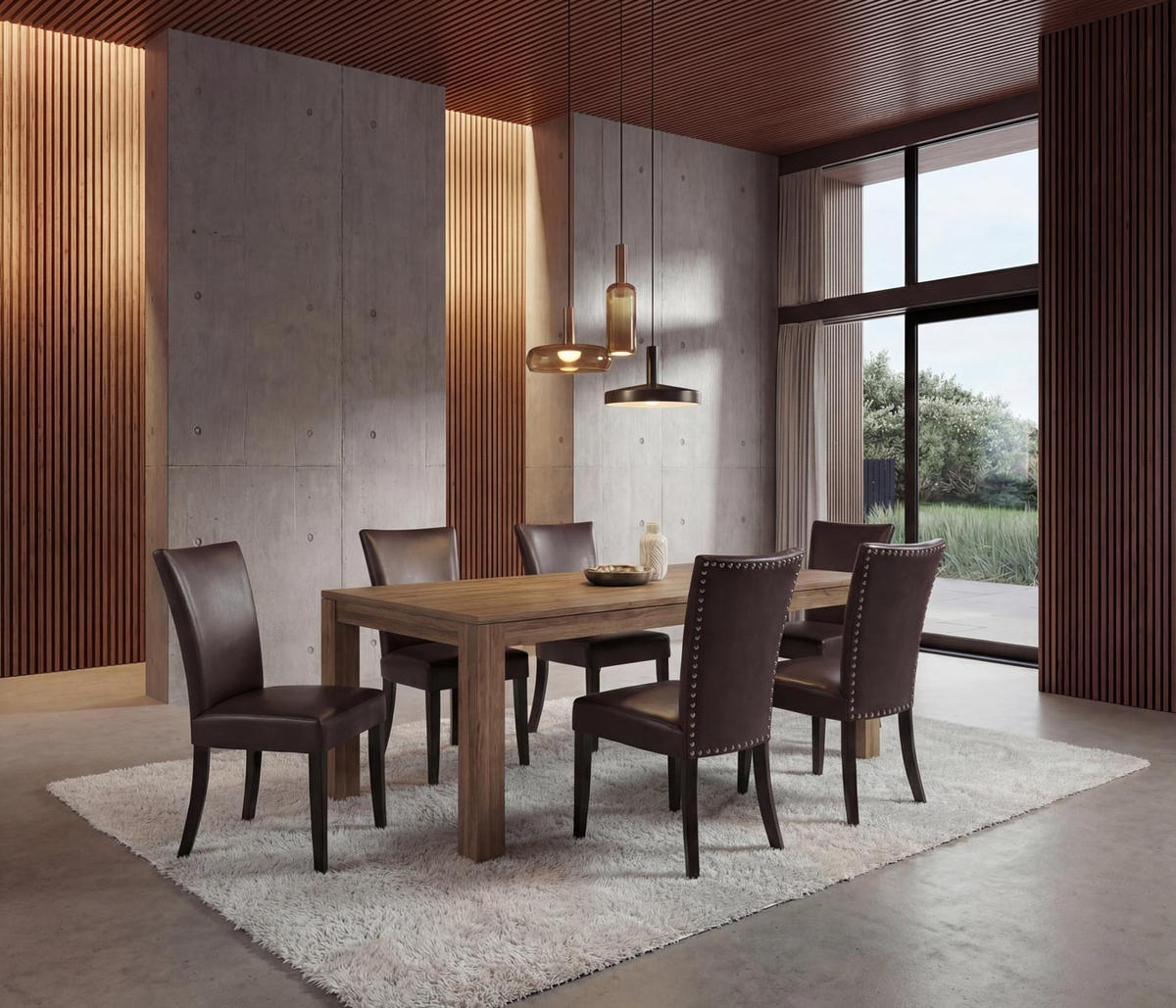 ESSZIMMERSTUHL Braun 6er-Set - Braun, Textil (50/93/62cm) - MCW