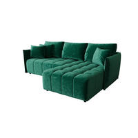 ECKSOFA Treviso - Grün, Holzwerkstoff/Textil (245/185cm) - Fun Möbel
