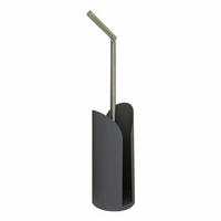 TOILETTENPAPIERHALTER mit Ersatzrollenbehälter 15/15/58 cm - Grau, Metall (15/58/15cm) - 5five Simply Smart