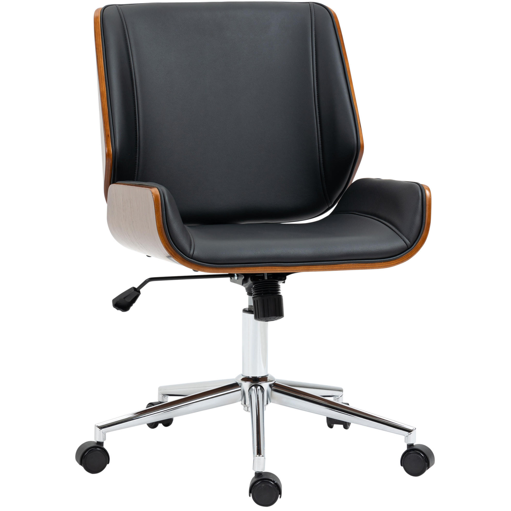 DREHSTUHL 53/60/86-96 cm in Schwarz, höhenverstellbar mit Kippfunktion - Schwarz, Kunststoff (60/96/53cm) - Flora Grace