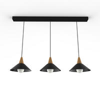 HÄNGELEUCHTE - Schwarz Hochglanz, Metall (25/100/16cm) - Lumicom