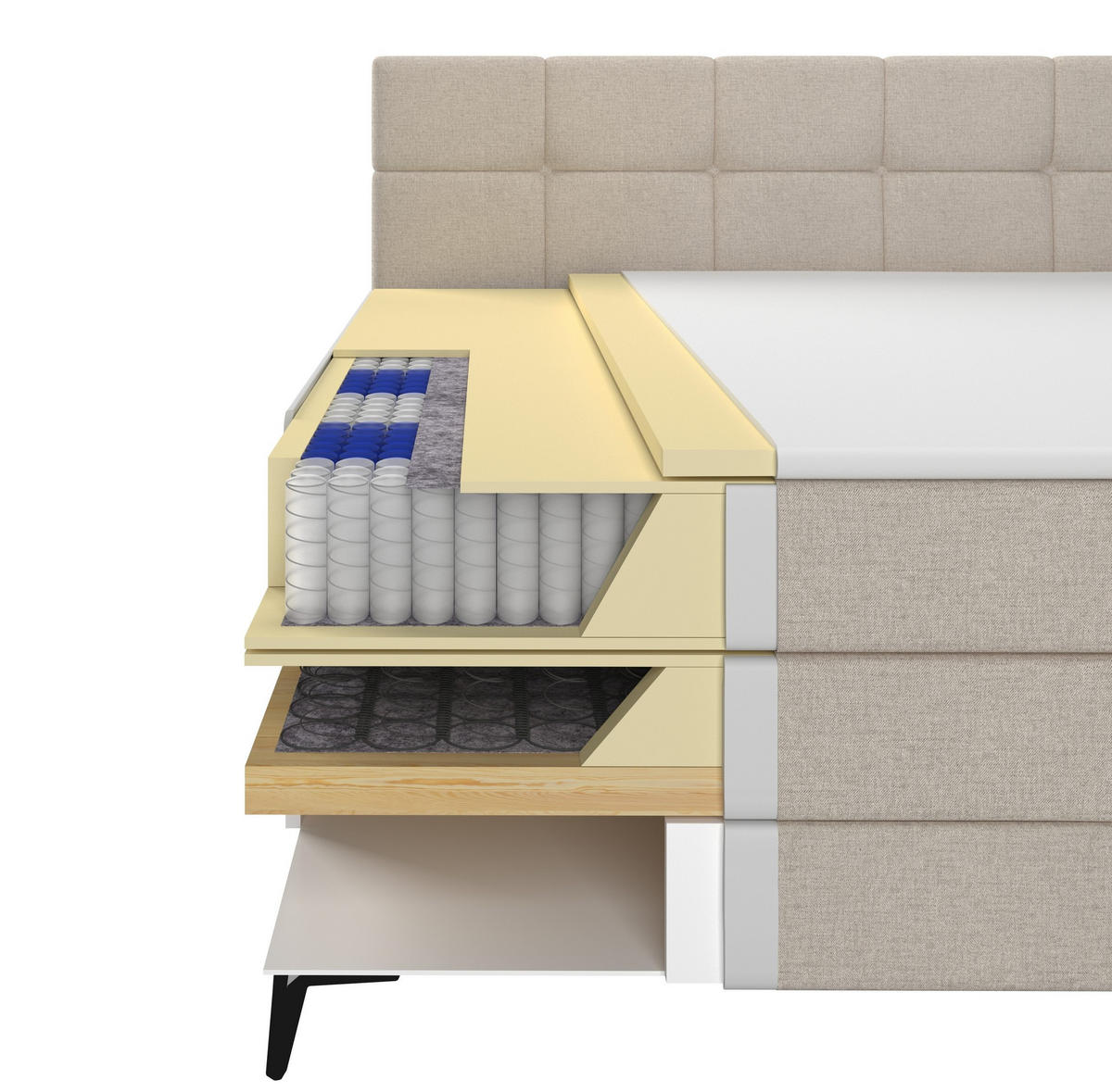 BOXBETT Soho 140x200 cm - Beige, Textil (140/200cm) - B&B Home