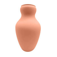 1xOLLA - Braun, Keramik (15.5/25/15.5cm) - Relaxdays