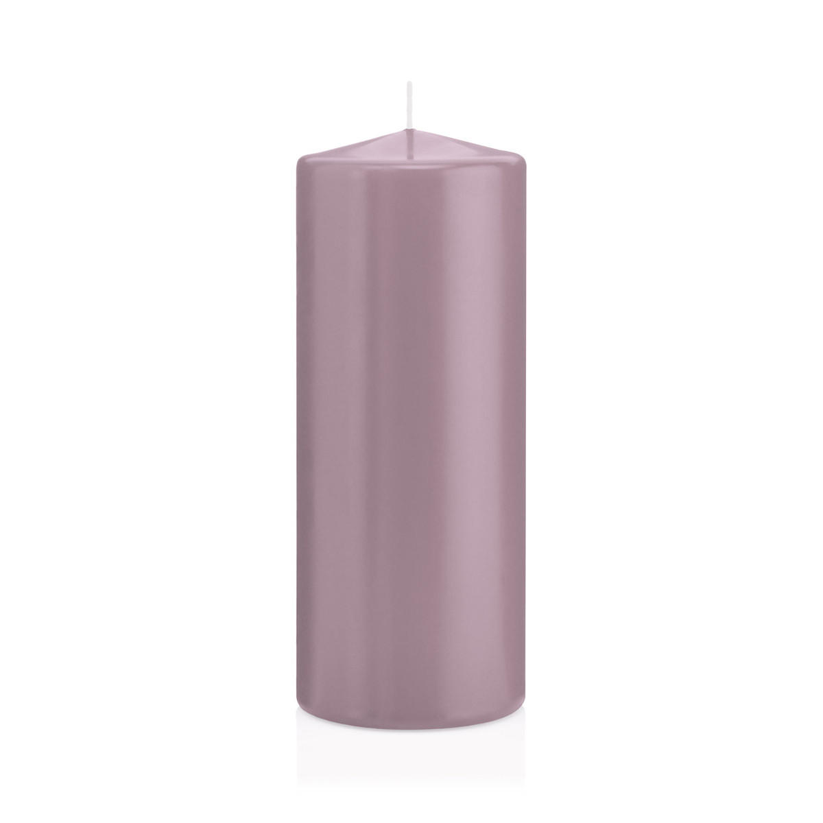STUMPENKERZEN Mauve Lila Ø 78 x 200 mm, 8 Stück - Mauve, Paraffin (8/20cm) - Wiedemann Kerzen