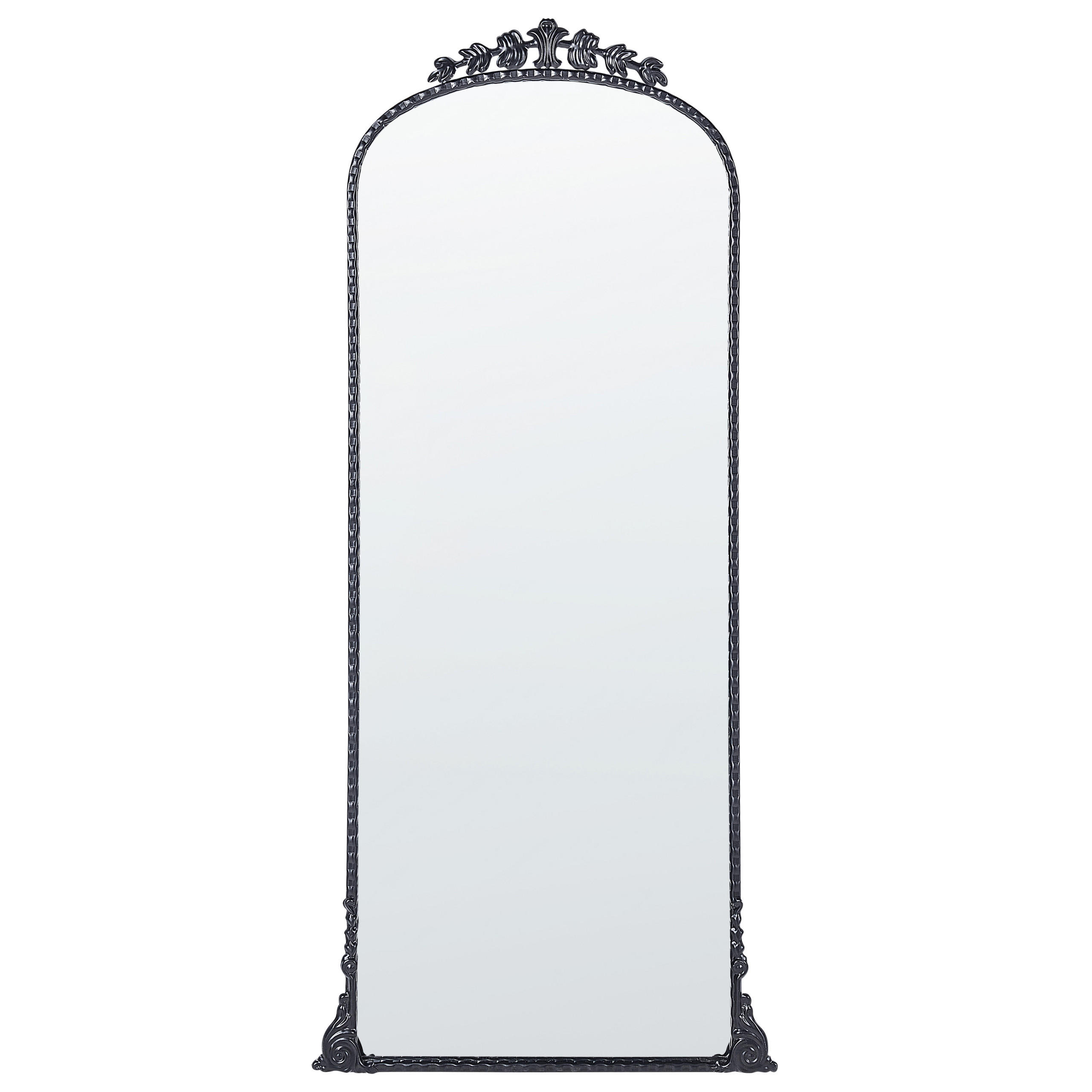WANDSPIEGEL schwarz Metall 51/114 cm Livry - Schwarz, Metall (51/114/3cm) - Beliani