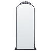 WANDSPIEGEL schwarz Metall 51/114 cm Livry - Schwarz, Metall (51/114/3cm) - Beliani