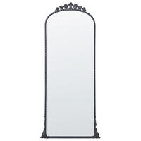 WANDSPIEGEL schwarz Metall 51/114 cm Livry - Schwarz, Metall (51/114/3cm) - Beliani
