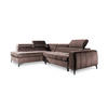 ECKSOFA Schlafsofa Agnesa In Salvador - Braun, Holzwerkstoff/Textil (275/200cm) - Fun Möbel