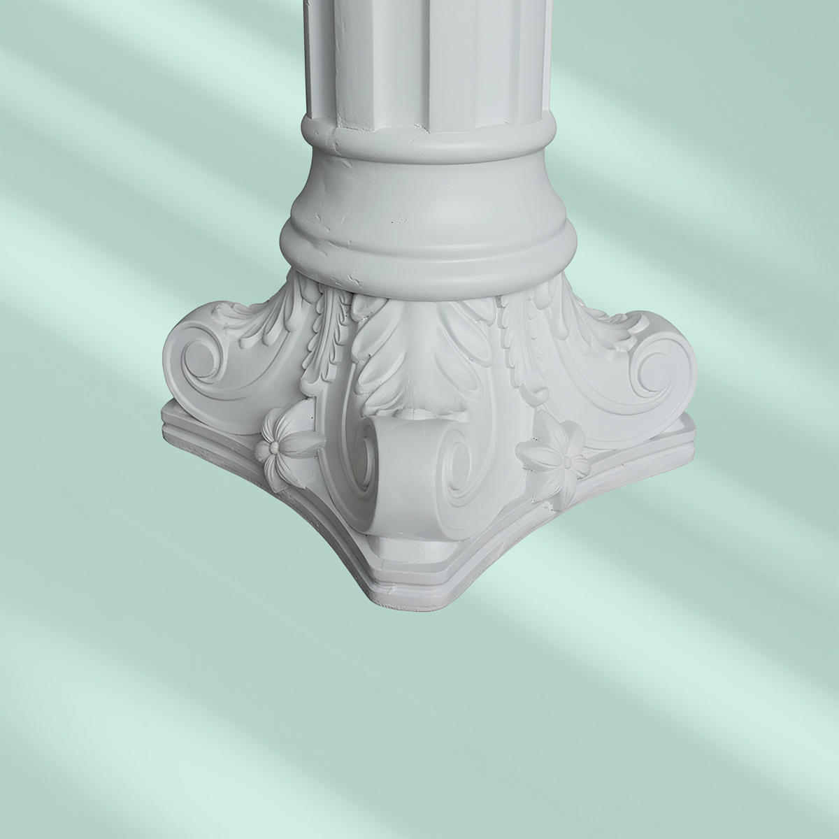 STĹP. - biela, plast (32/32/85cm) - Relaxdays