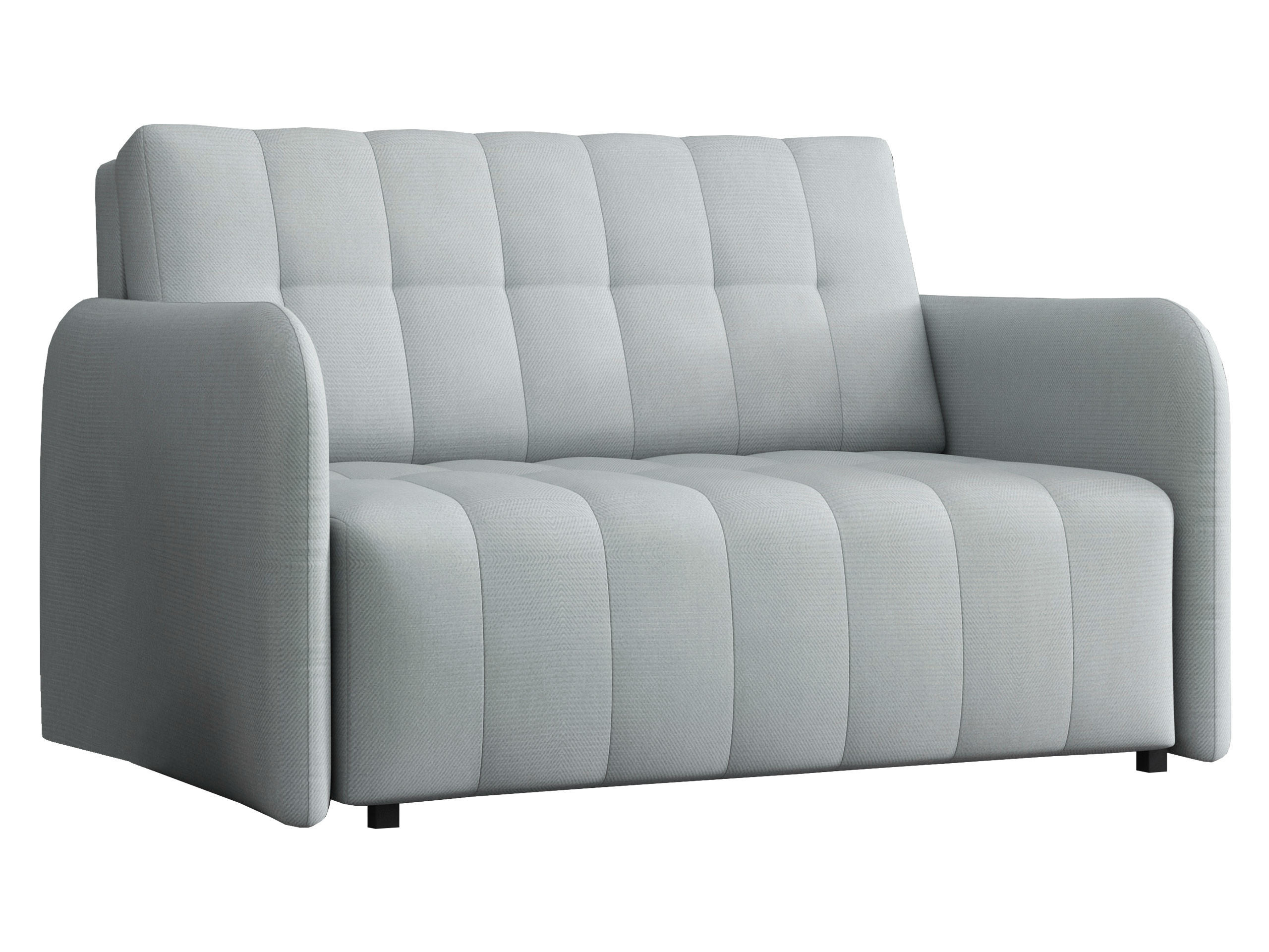 SCHLAFSOFA Viva Grand II - Hellgrau/Schwarz, Holz/Kunststoff (125/85/95cm) - MIRJAN24