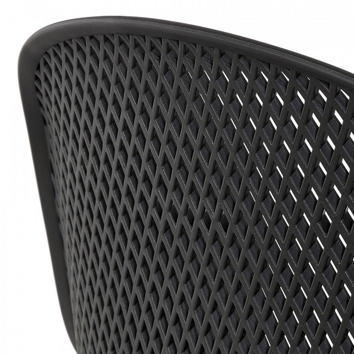 BARHOCKER Schwarz 48.5x96x47cm - Schwarz, Kunststoff (48.5/96/47cm) - AlterEgo