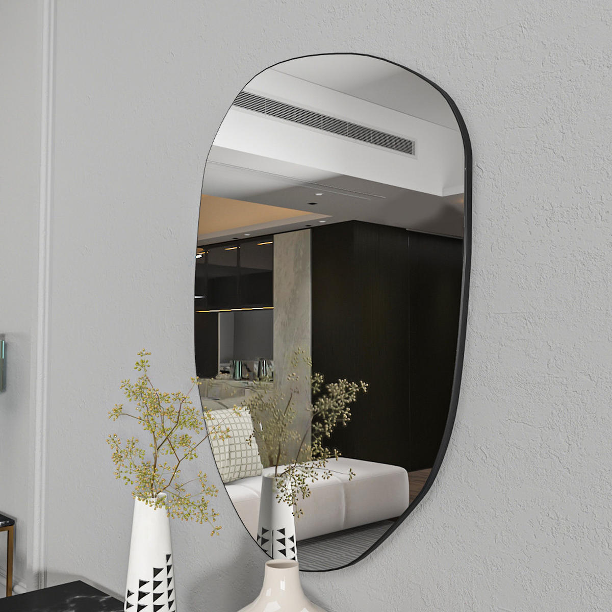 SPIEGEL Liora 55x75cm - Transparent, Holzwerkstoff (55/75/2.2cm) - moebel17