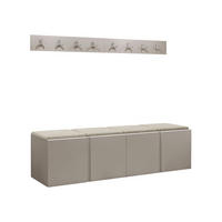 GARDEROBEN-SET Orion VII - Kaschmir/Creme, Holzwerkstoff/Kunststoff (168/42/46cm) - MIRJAN24