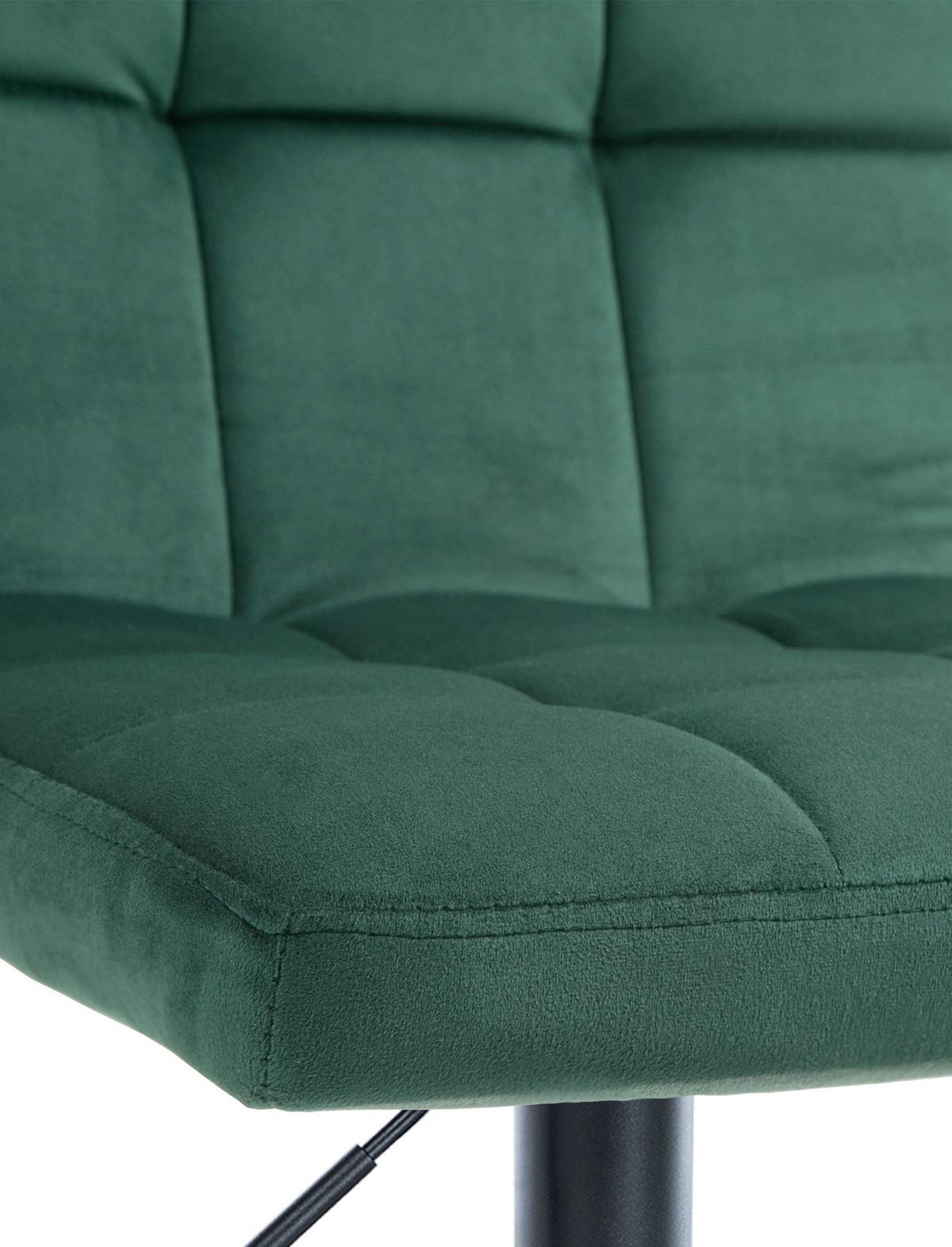 BARHOCKER 2er Set Samt grün - Schwarz/Grün, Textil/Metall (46/94/47cm) - CLP