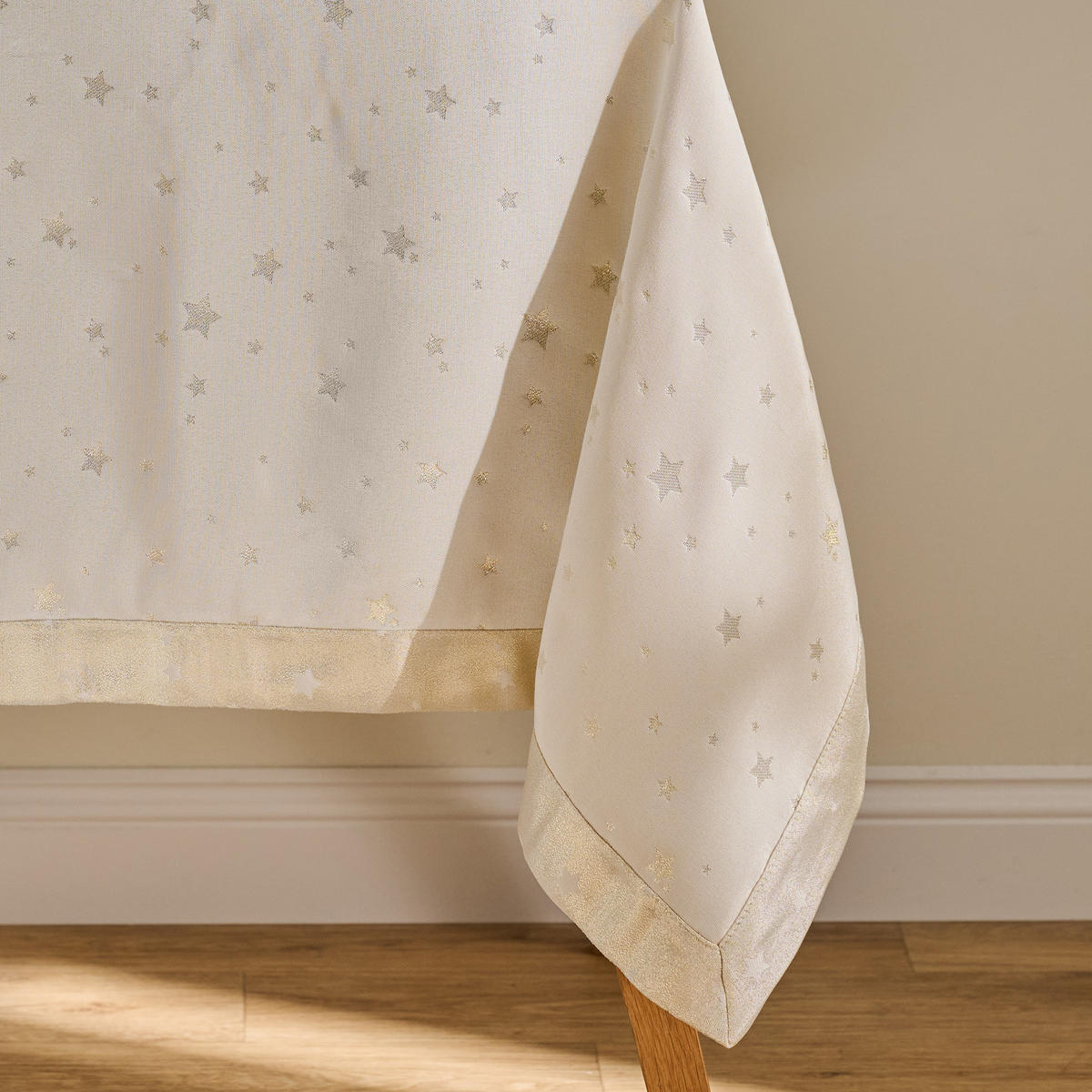 TISCHDECKE Weihnachten Stalleris 130 x 180 cm, Gold - Goldfarben, Textil (180cm) - home&you