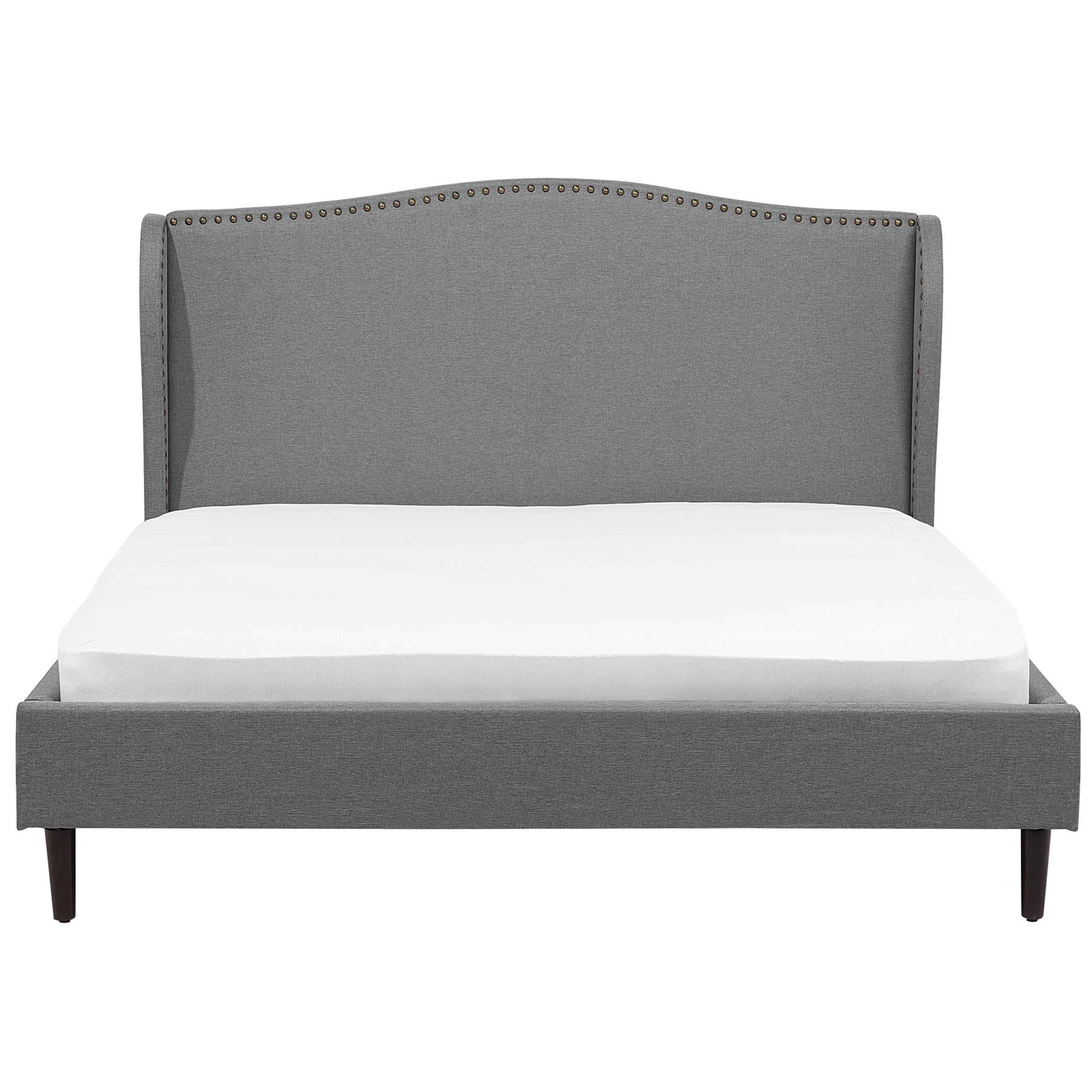 POLSTERBETT 180/200cm Grau Colmar - Grau, Textil (180/200cm) - Beliani