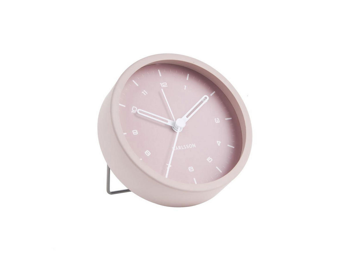 WECKER Pink 9/9 cm - Pink, Metall (9/9/3cm) - KUNSTLOFT