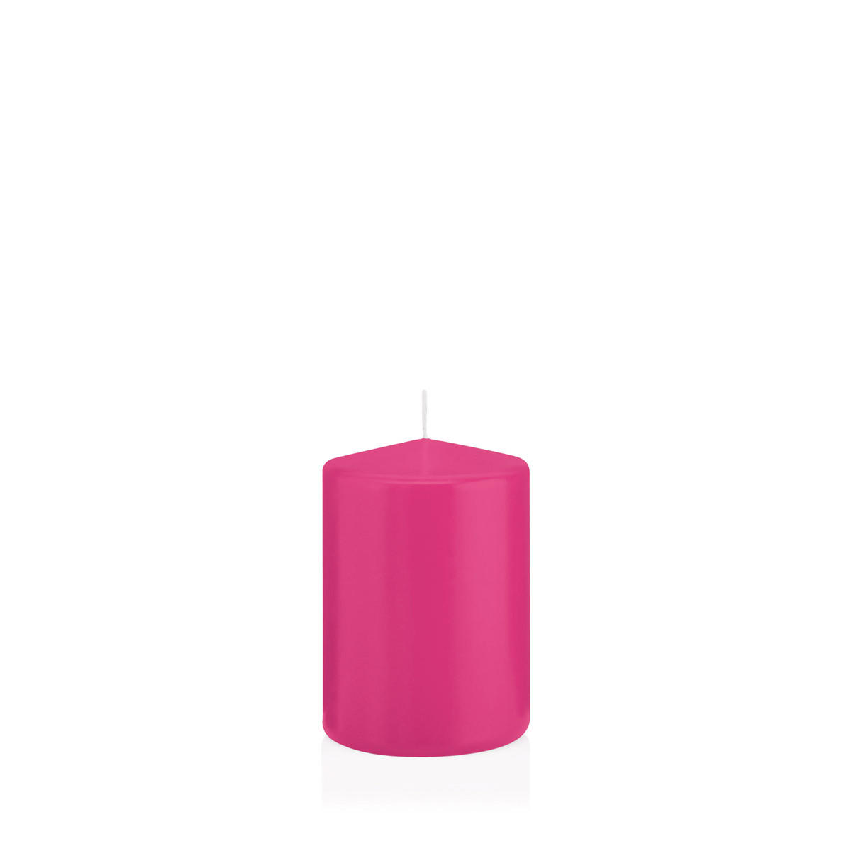 STUMPENKERZEN Pink Ø 68 x 100 mm, 12 Stück - Pink, Paraffin (7/10cm) - Wiedemann Kerzen