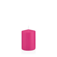 STUMPENKERZEN Pink Ø 68 x 100 mm, 12 Stück - Pink, Paraffin (7/10cm) - Wiedemann Kerzen