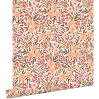 TAPETE Blumen 50 x 900 cm - Pink, Papier (50/900cm) - ESTAhome