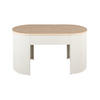 HOCKER Estriado Grau 80/40/42 cm - Grau, Metall (40/42/80cm) - Leitmotiv