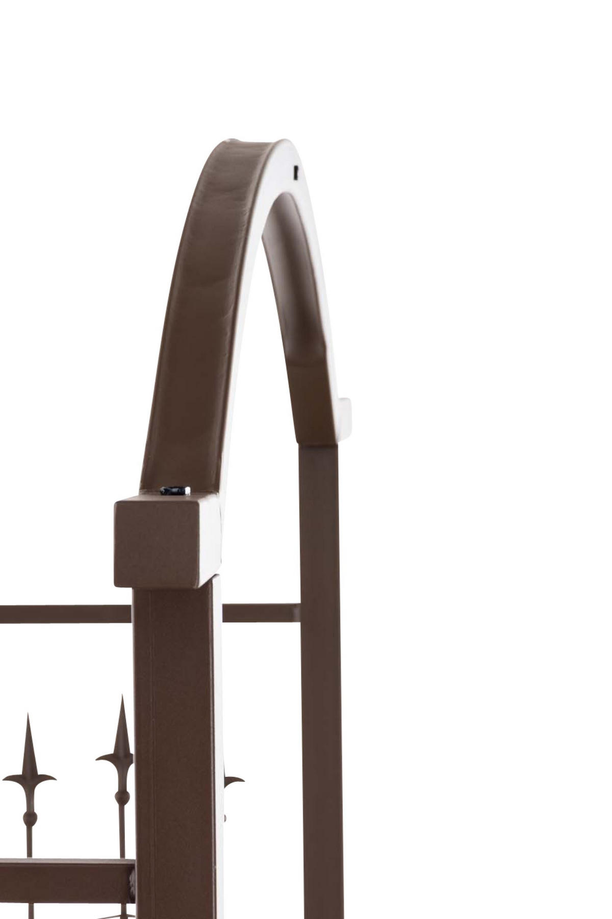 ROSENBOGEN Lux mit Tor braun - Braun, Metall (157/225/40cm) - TPFGarden
