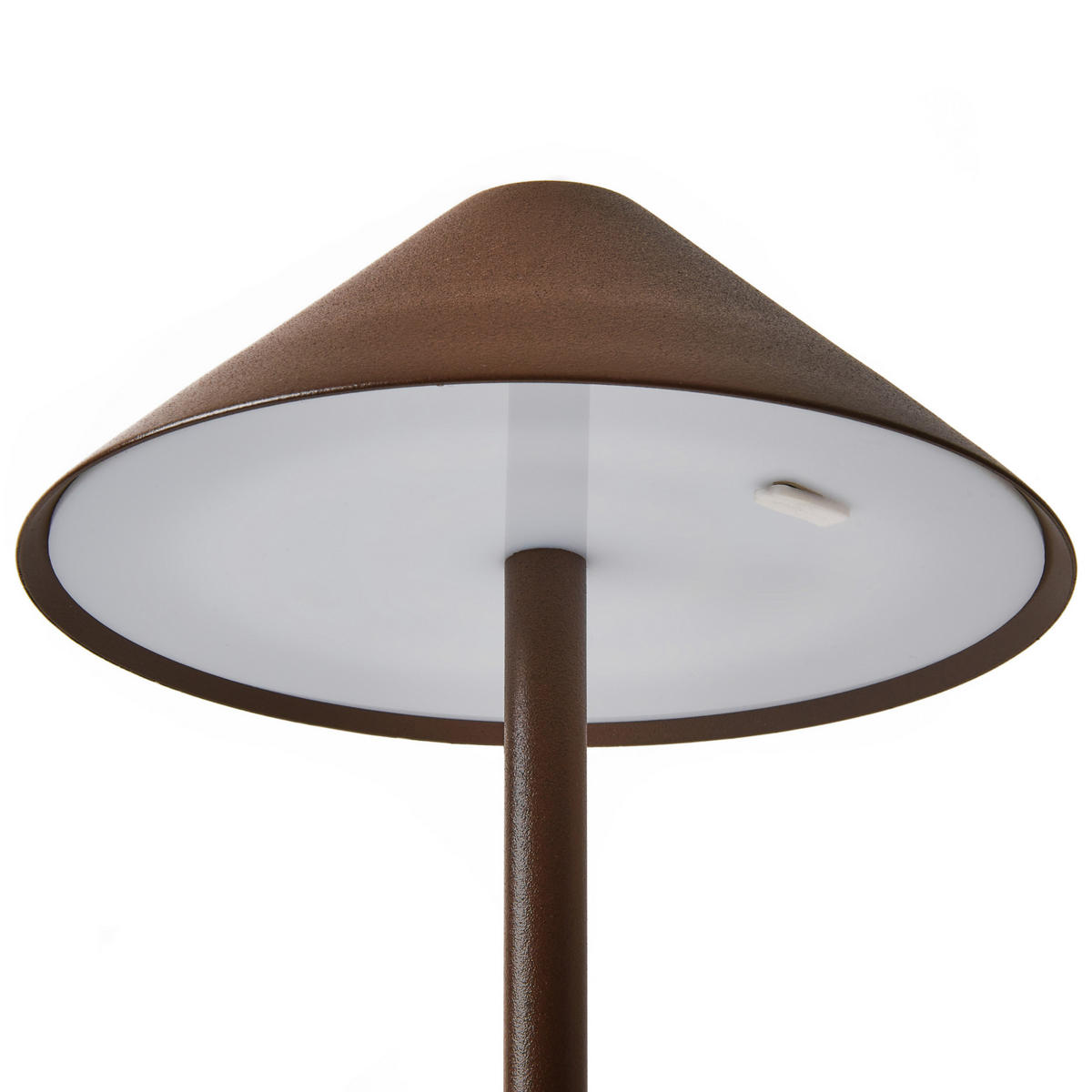 LED-TISCHLEUCHTE Braun Francoli - Braun, Metall (15/15/31cm) - Beliani